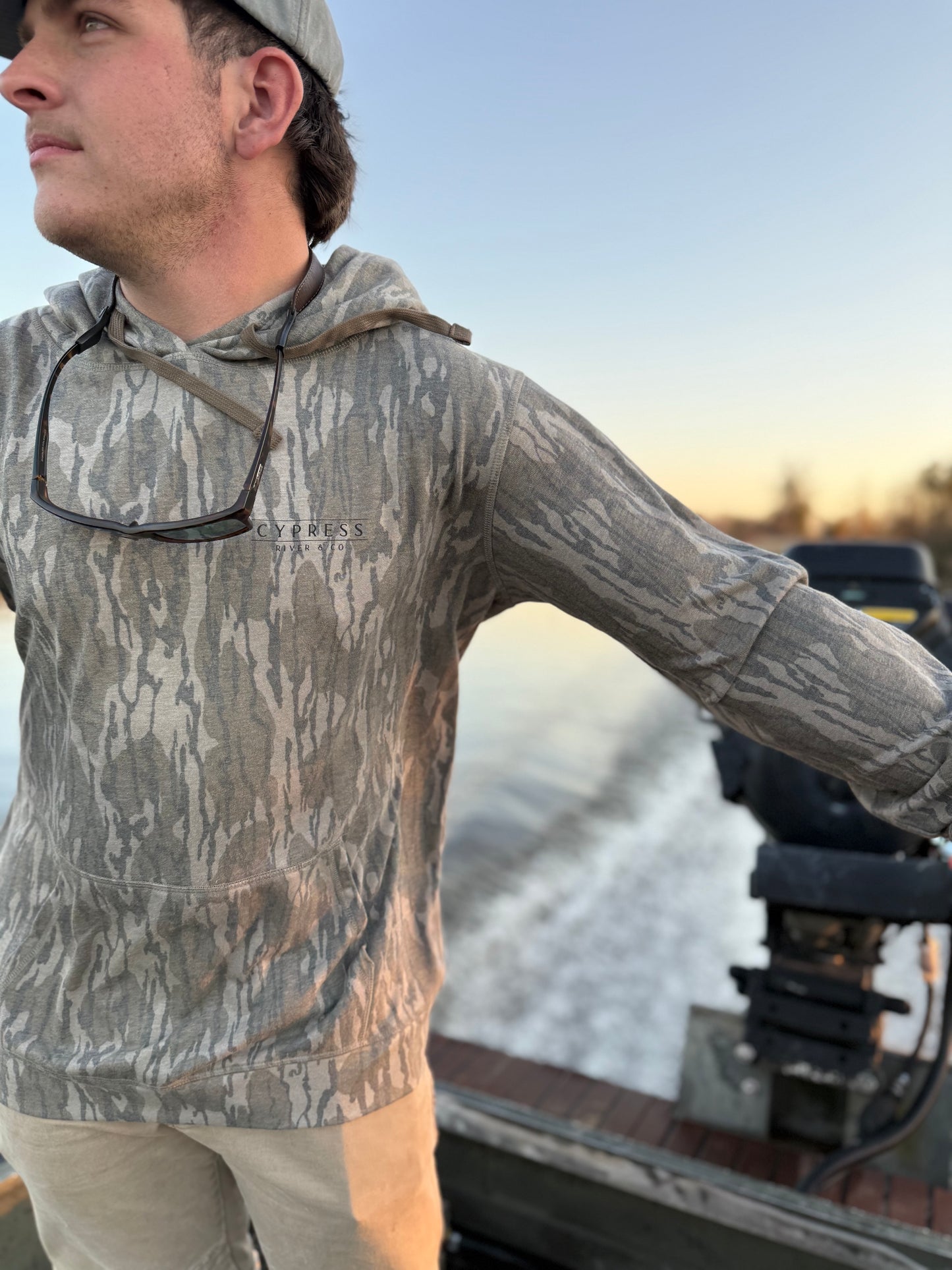 Cypress River and Co. Mossy Oak Bottomland Hoodie