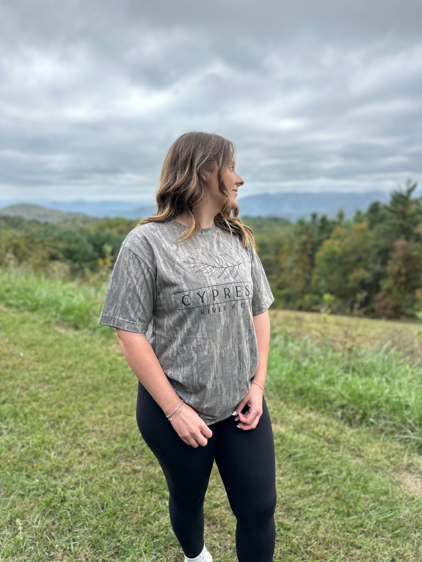 Cypress River & Co. Mossy Oak Bottomland Tee