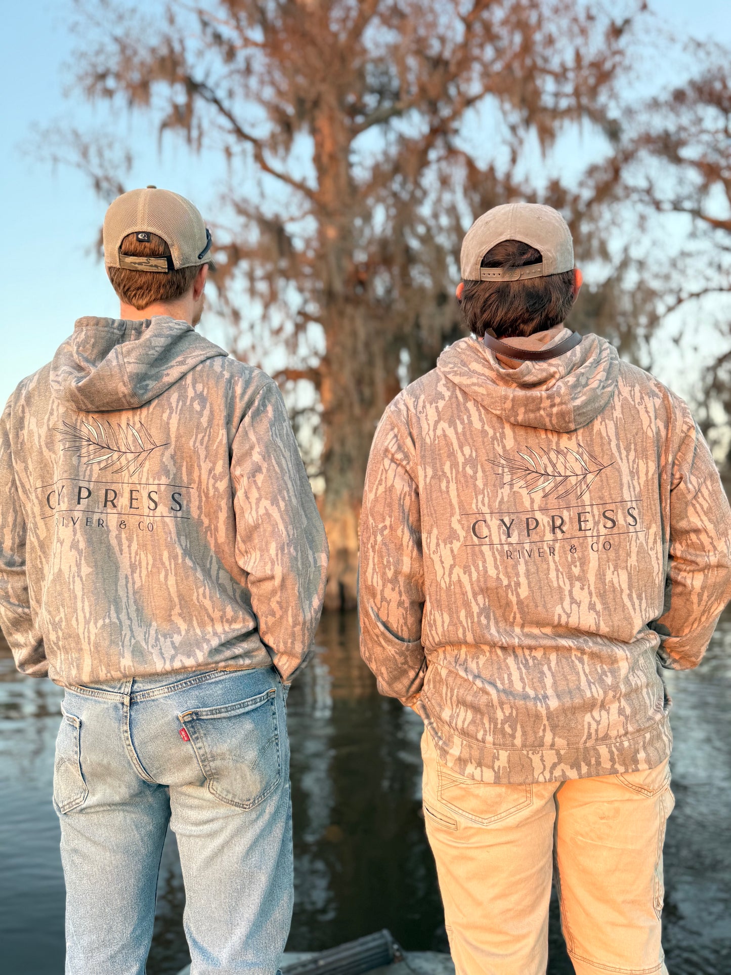 Cypress River and Co. Mossy Oak Bottomland Hoodie