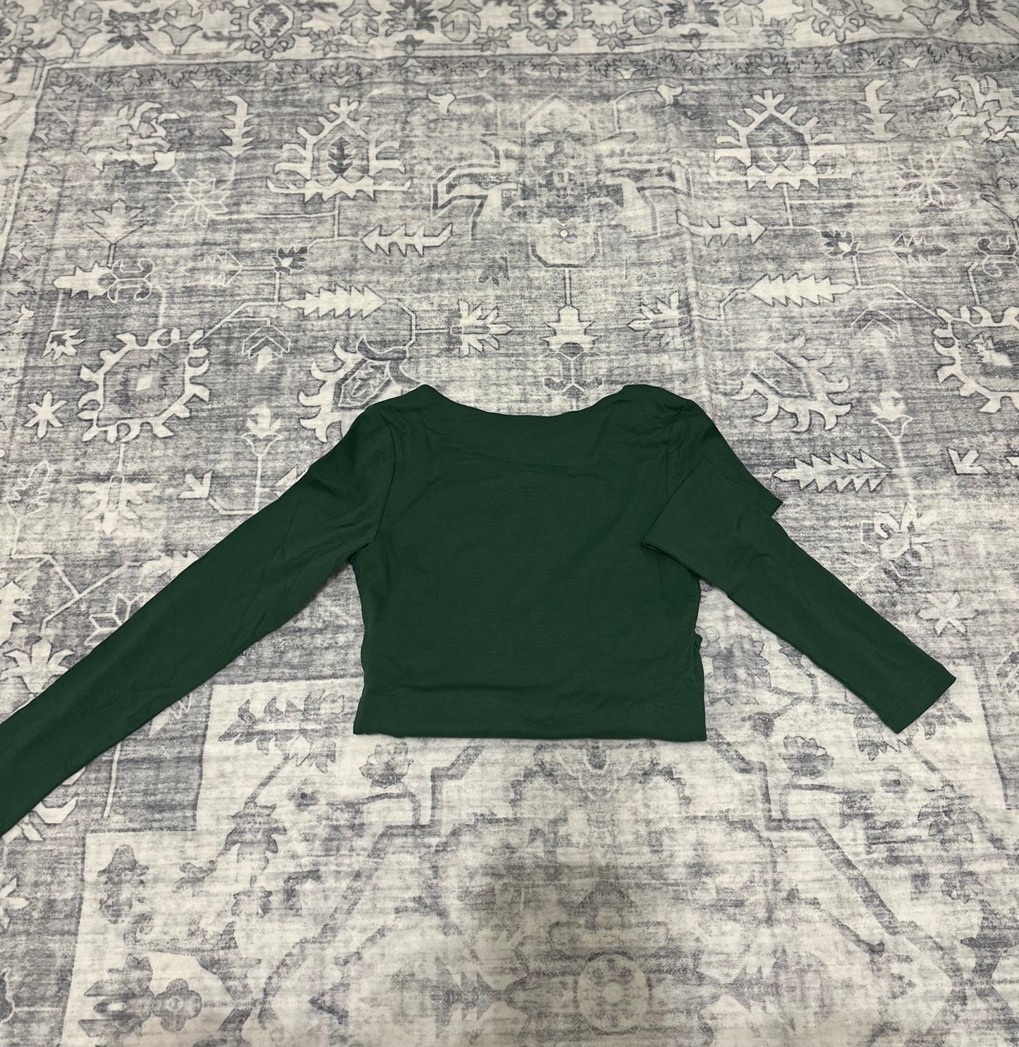 Blackish Green Squareneck Bodysuit