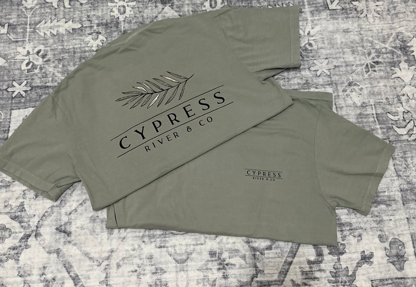 Cypress River & Co. Comfort Colors Tee, Bay Color