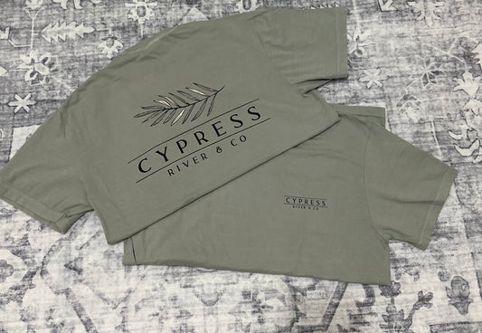 Cypress River & Co. Comfort Colors Tee, Bay Color