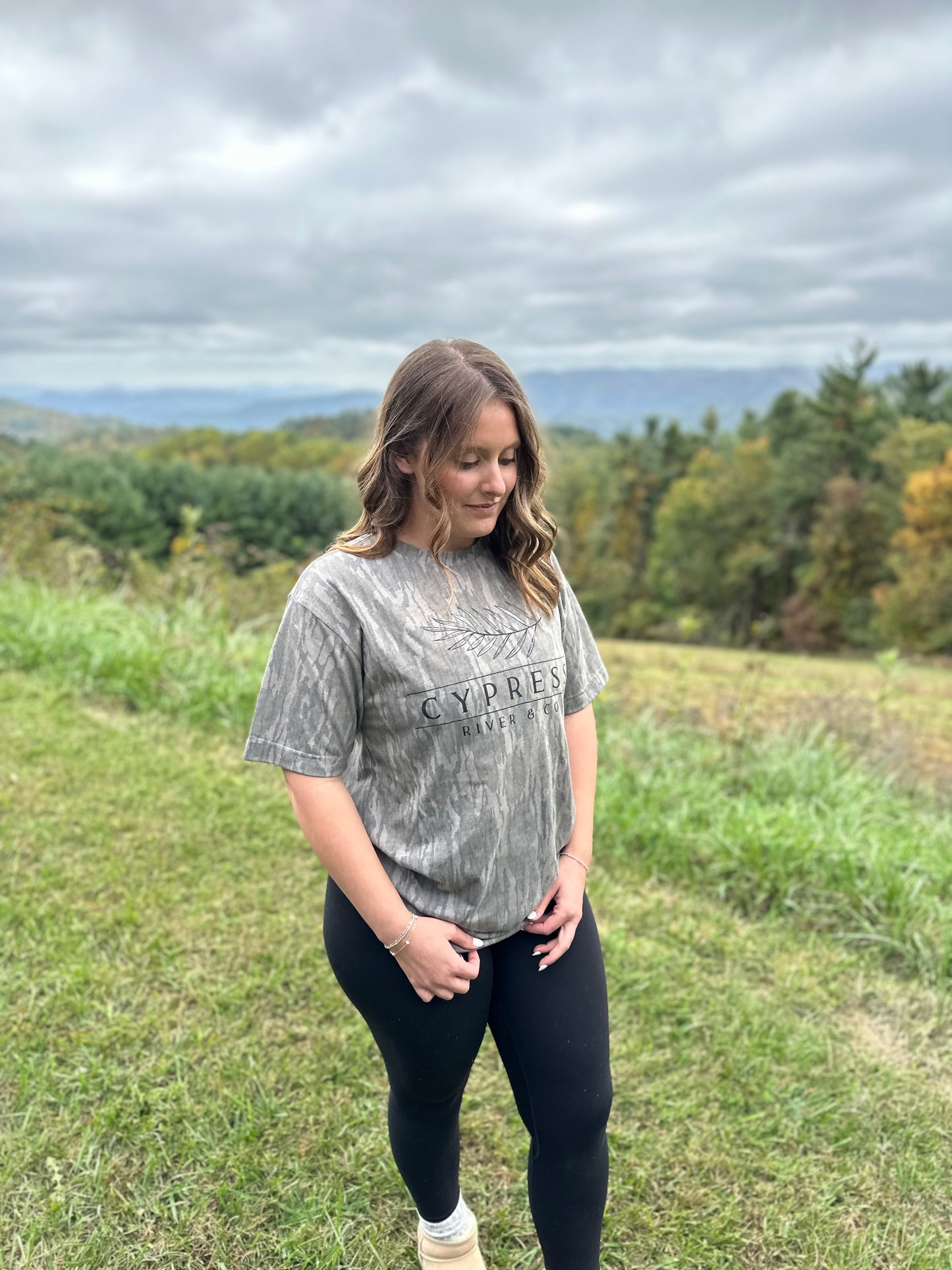 Cypress River & Co. Mossy Oak Bottomland Tee