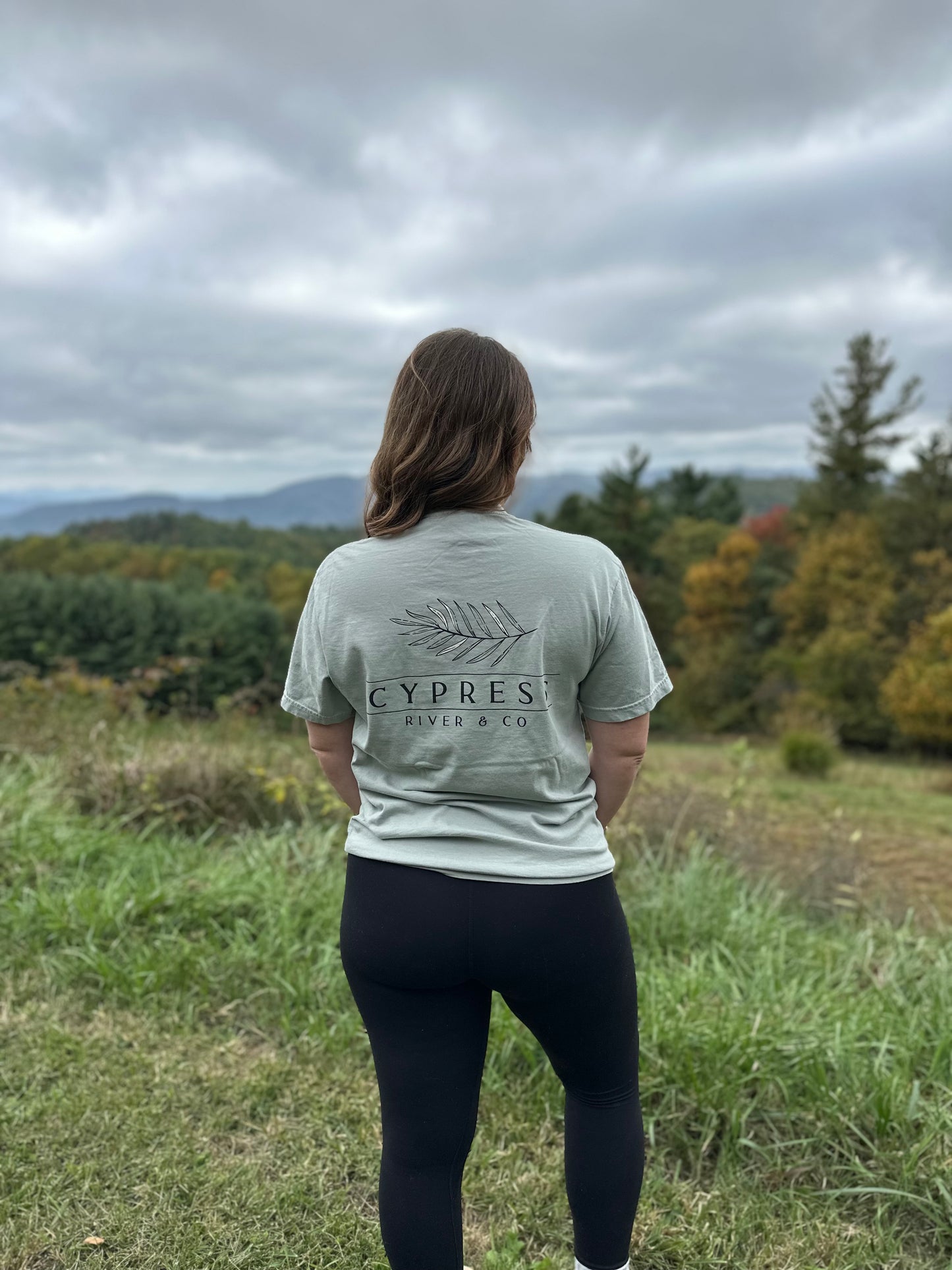 Cypress River & Co. Comfort Colors Tee, Bay Color