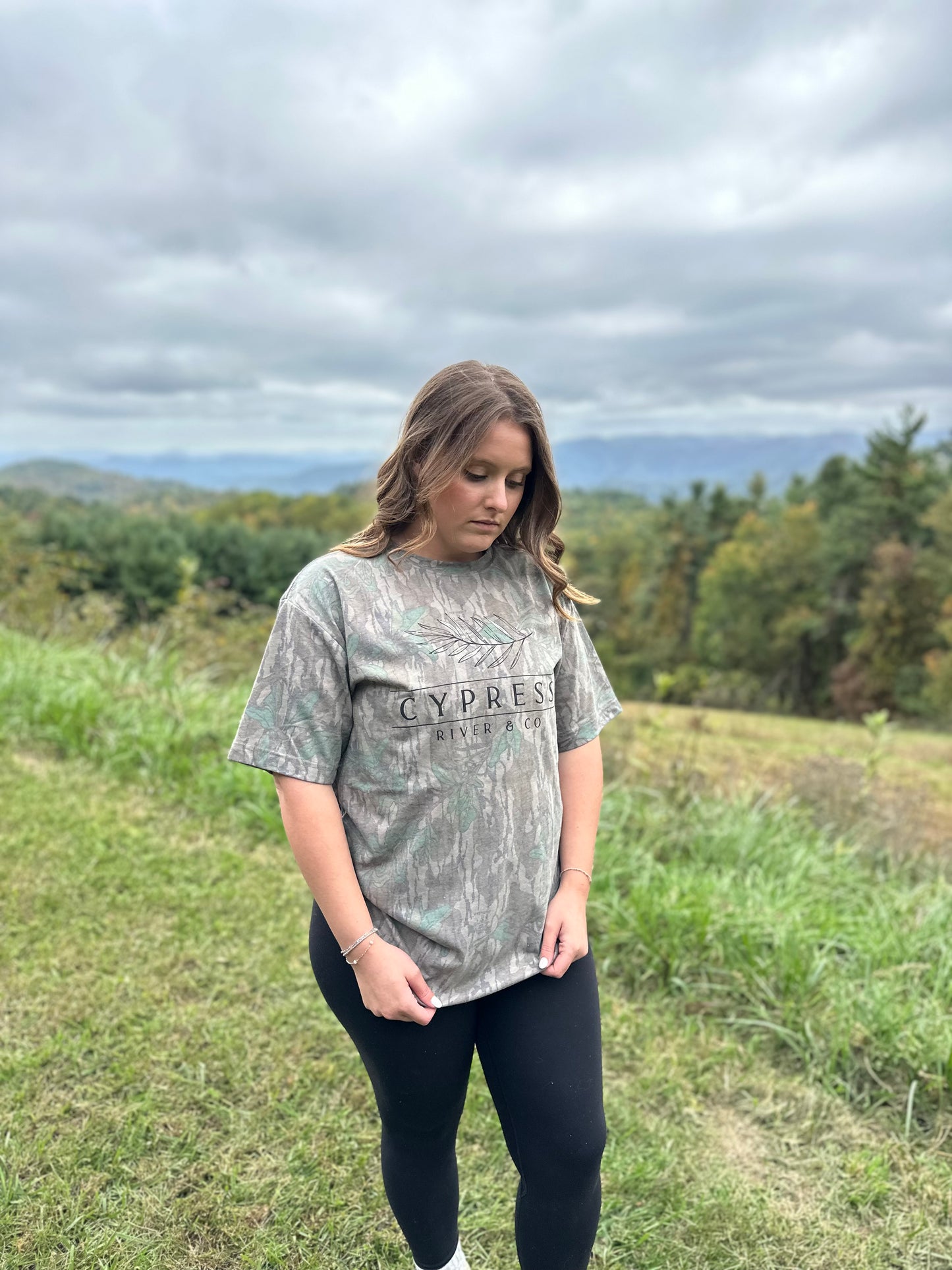 Cypress River & Co. Mossy Oak Greenleaf Tee